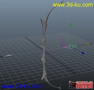 无聊绑定的一张弓，符合影视项目要求，可惜是游戏模型的图片