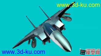 3D打印模型银灰色f15战斗机的图片