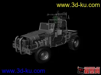3D打印模型战地越野车的图片