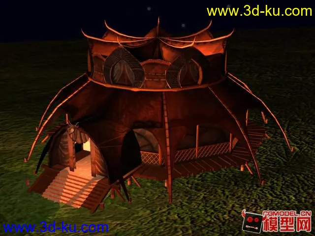 古建筑    蒙古包模型的图片1