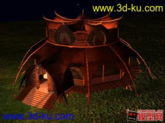 3D打印模型古建筑    蒙古包的图片