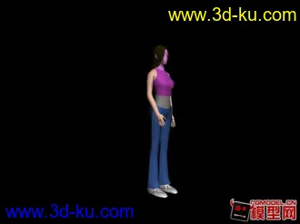 3D打印模型中年女士的图片