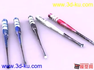 棒球棍一組模型的图片