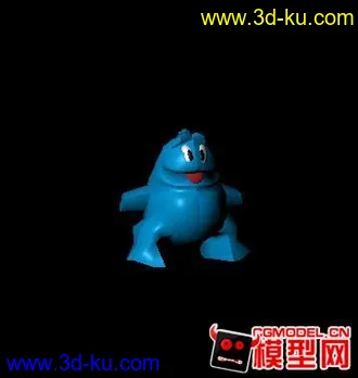 3D打印模型蓝色Q龙的图片