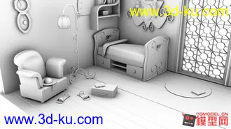 3D打印模型室内场景的图片