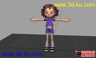 3D打印模型修改后—女孩的图片
