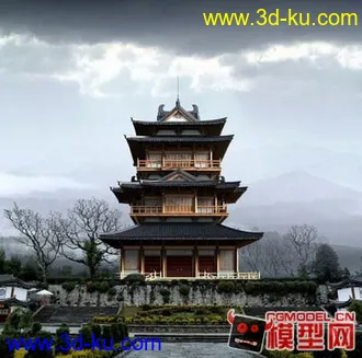 3D打印模型收集的一些古建（合集）的图片