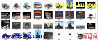 3D打印模型收集的一些古建（合集）的图片