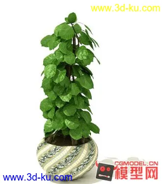 3D打印模型高质量免费盆栽盆景（带材质）精品68的图片