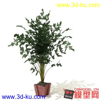 3D打印模型高质量免费盆栽盆景（带材质）精品68的图片