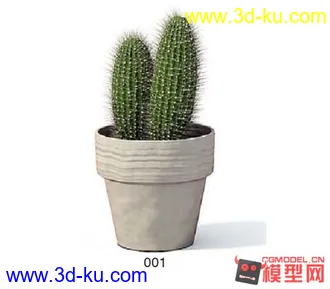 3D打印模型高质量免费盆栽盆景（带材质）精品68的图片