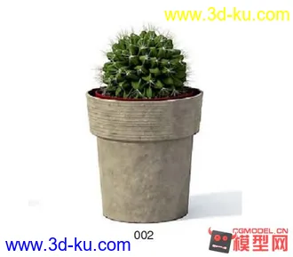 3D打印模型高质量免费盆栽盆景（带材质）精品68的图片