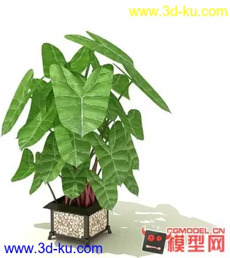 3D打印模型高质量免费盆栽盆景（带材质）精品68的图片