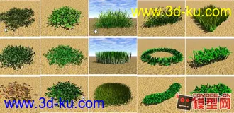 3D打印模型景观绿化灌木（合集）的图片