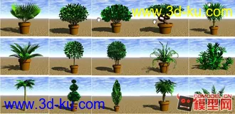 3D打印模型景观绿化灌木（合集）的图片