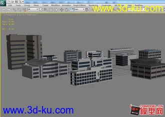 3D打印模型办公楼 建筑 简模的图片