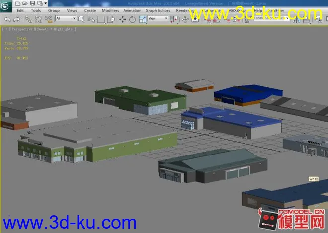 办公楼 建筑 简模模型的图片2