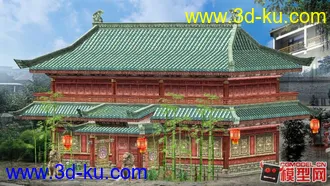 3D打印模型古代建筑的图片