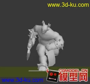 一个牛头人模型不是自己的就调了下动作换积分的图片