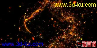 3D打印模型龙凤粒子汇聚的图片