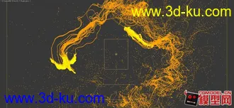 3D打印模型龙凤粒子汇聚的图片