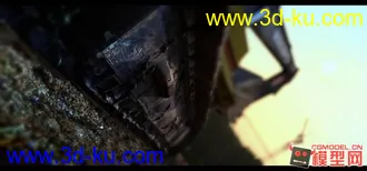 3D打印模型挖掘机.中远景可用。的图片