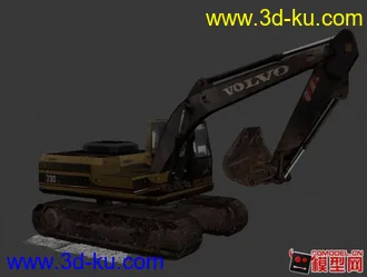 3D打印模型挖掘机.中远景可用。的图片
