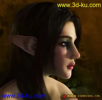 3D打印模型一只精灵 四边高模 有贴图的图片