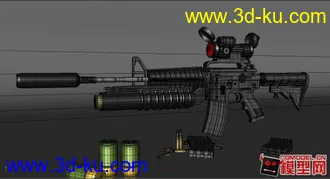 3D打印模型还是那把M4A1.....没图你们也不下载..唉的图片