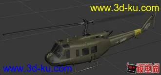 [Lock On] 美国贝尔 UH-1H 直升机 模型下载带贴图的图片