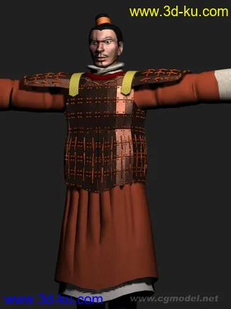 以前弄的一个兵马俑模型的图片