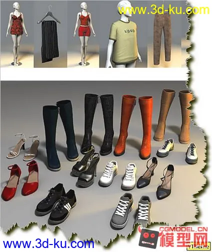 精品橱窗服装鞋子模型的图片4