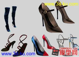 3D打印模型精品橱窗服装鞋子的图片
