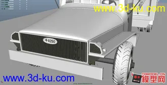 3D打印模型初学的时候做的卡车，供新手学习的图片