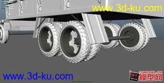3D打印模型初学的时候做的卡车，供新手学习的图片