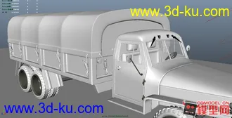 3D打印模型初学的时候做的卡车，供新手学习的图片