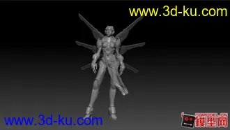 3D打印模型女机器人，老外教程里的的图片
