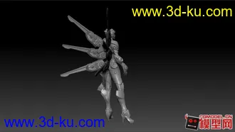 3D打印模型女机器人，老外教程里的的图片