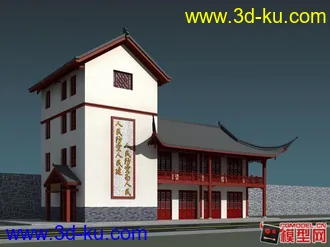 古建模型下载! 乡下中式建筑的图片