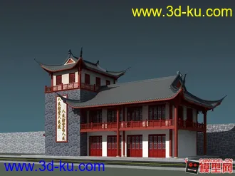 古建模型下载! 乡下中式建筑的图片