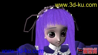 3D打印模型能美   3D   maya   萝莉     美少女     动漫     可爱的图片