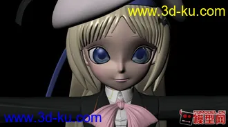 3D打印模型能美   3D   maya   萝莉     美少女     动漫     可爱的图片