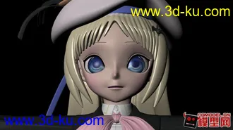 3D打印模型能美   3D   maya   萝莉     美少女     动漫     可爱的图片