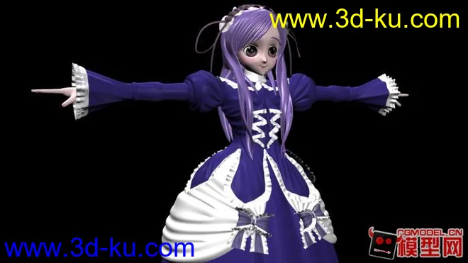 能美   3D   maya   萝莉     美少女     动漫     可爱模型的图片8