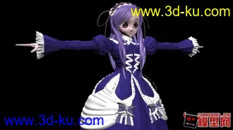 3D打印模型能美   3D   maya   萝莉     美少女     动漫     可爱的图片