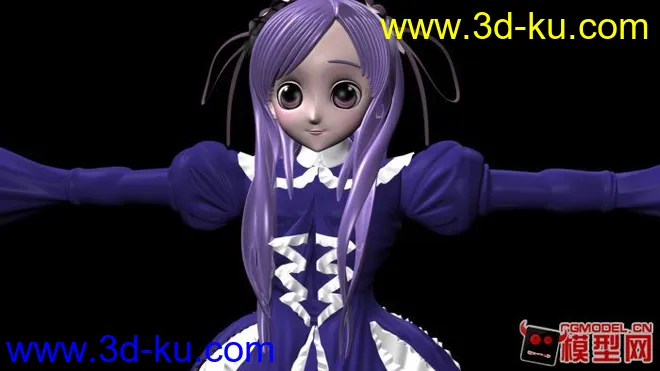 能美   3D   maya   萝莉     美少女     动漫     可爱模型的图片9