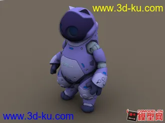 3D打印模型可爱的太空猫的图片