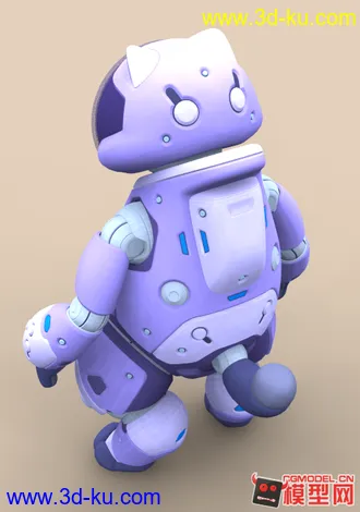 3D打印模型可爱的太空猫的图片