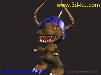 3D打印模型几年前弄着完的小恐龙阿贡的图片