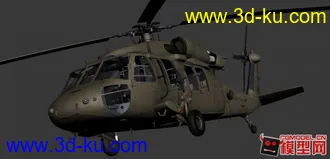 3D打印模型[Lock On] UH-60A 黑鹰直升机的图片